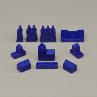 Custom Color Player Pieces for Catan and Seafarers, Cities Knights Expansions - 6th Edition
