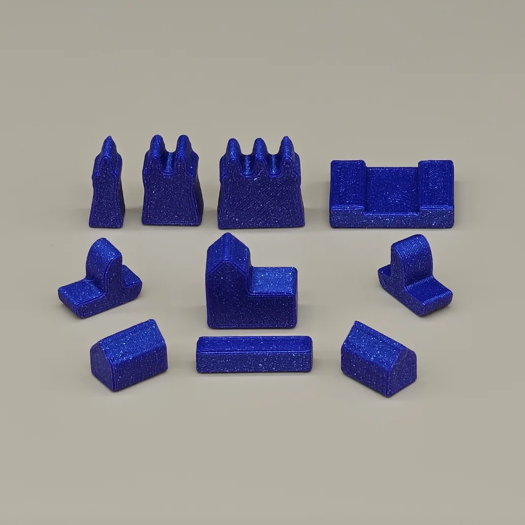 Custom Color Player Pieces for Catan and Seafarers, Cities Knights Expansions - 6th Edition