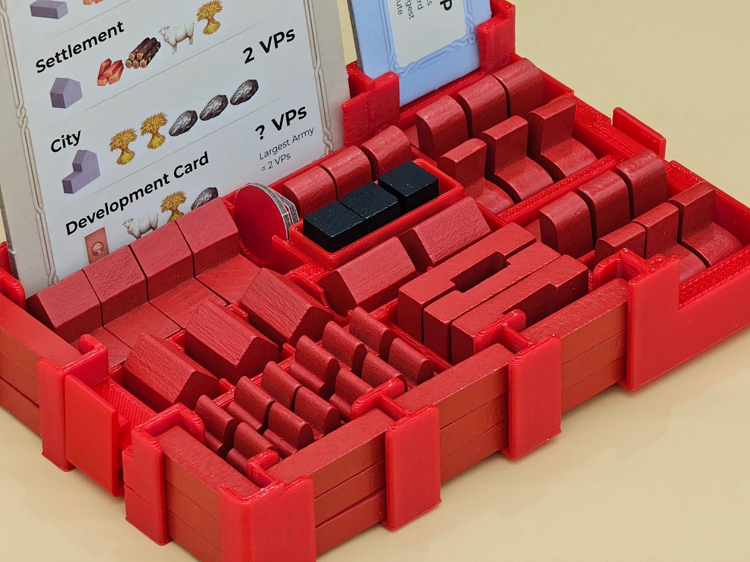 New Organizer for Catan 6e, Cities & Knights, Seafarers, + 6 Player Extensions with Player Trays - Fit 6 Boxes into One - Image 13