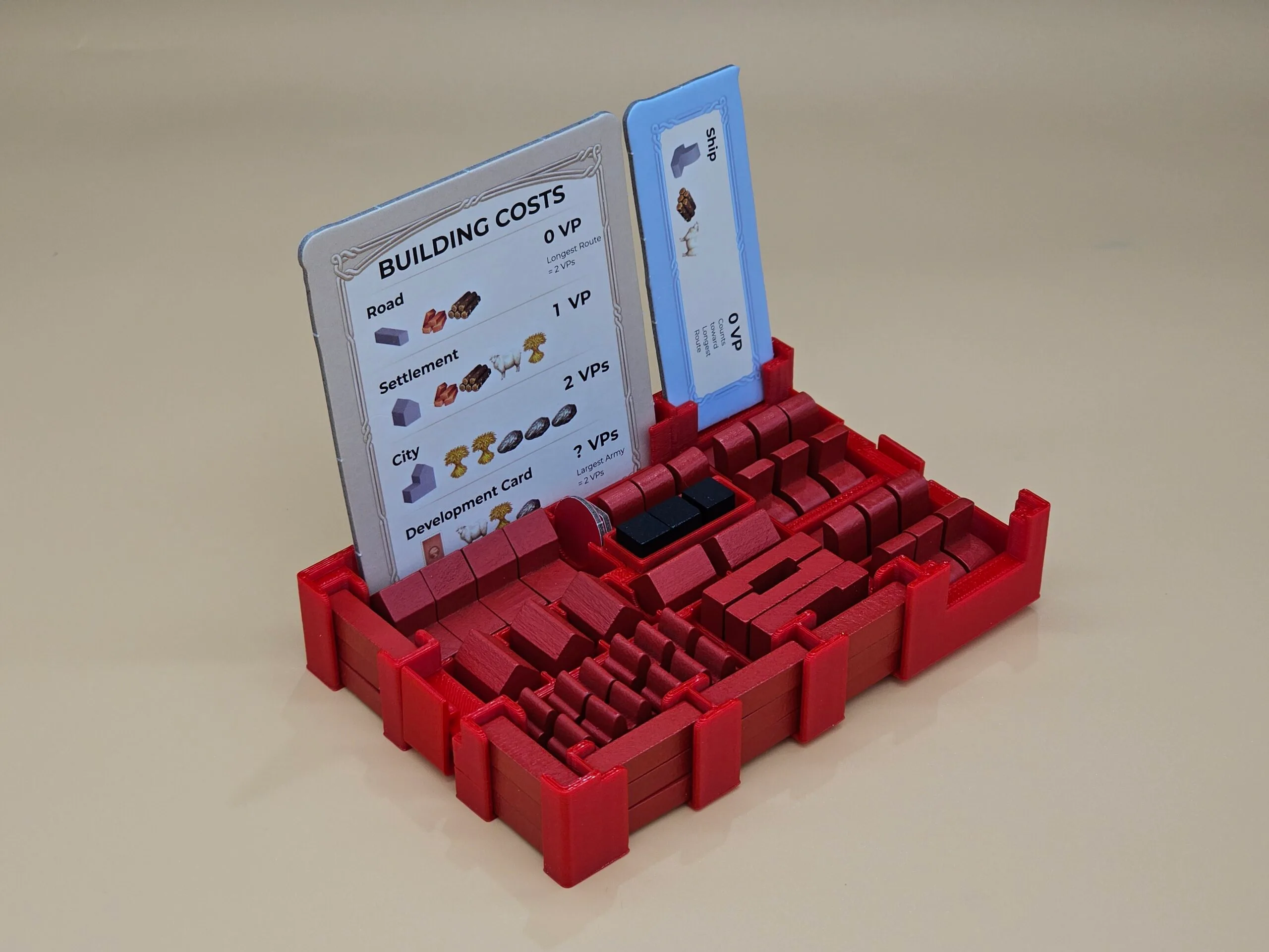 New Organizer for Catan 6e, Cities & Knights, Seafarers, + 6 Player Extensions with Player Trays - Fit 6 Boxes into One - Image 10