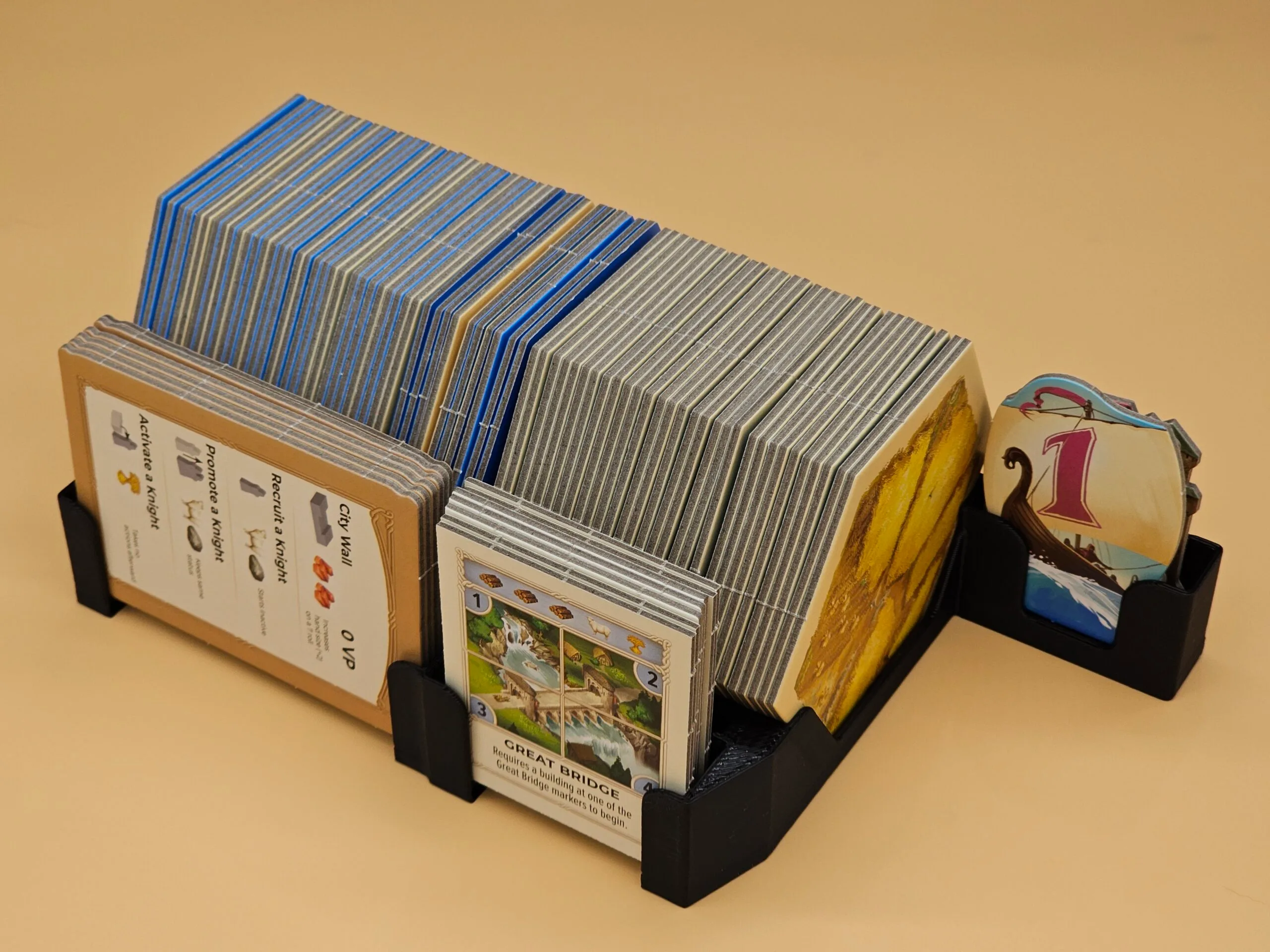 New Organizer for Catan 6e, Cities & Knights, Seafarers, + 6 Player Extensions with Player Trays - Fit 6 Boxes into One - Image 7