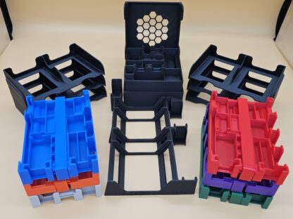 New Organizer for Catan 6e, Cities & Knights, Seafarers, + 6 Player Extensions with Player Trays - Fit 6 Boxes into One - Image 4