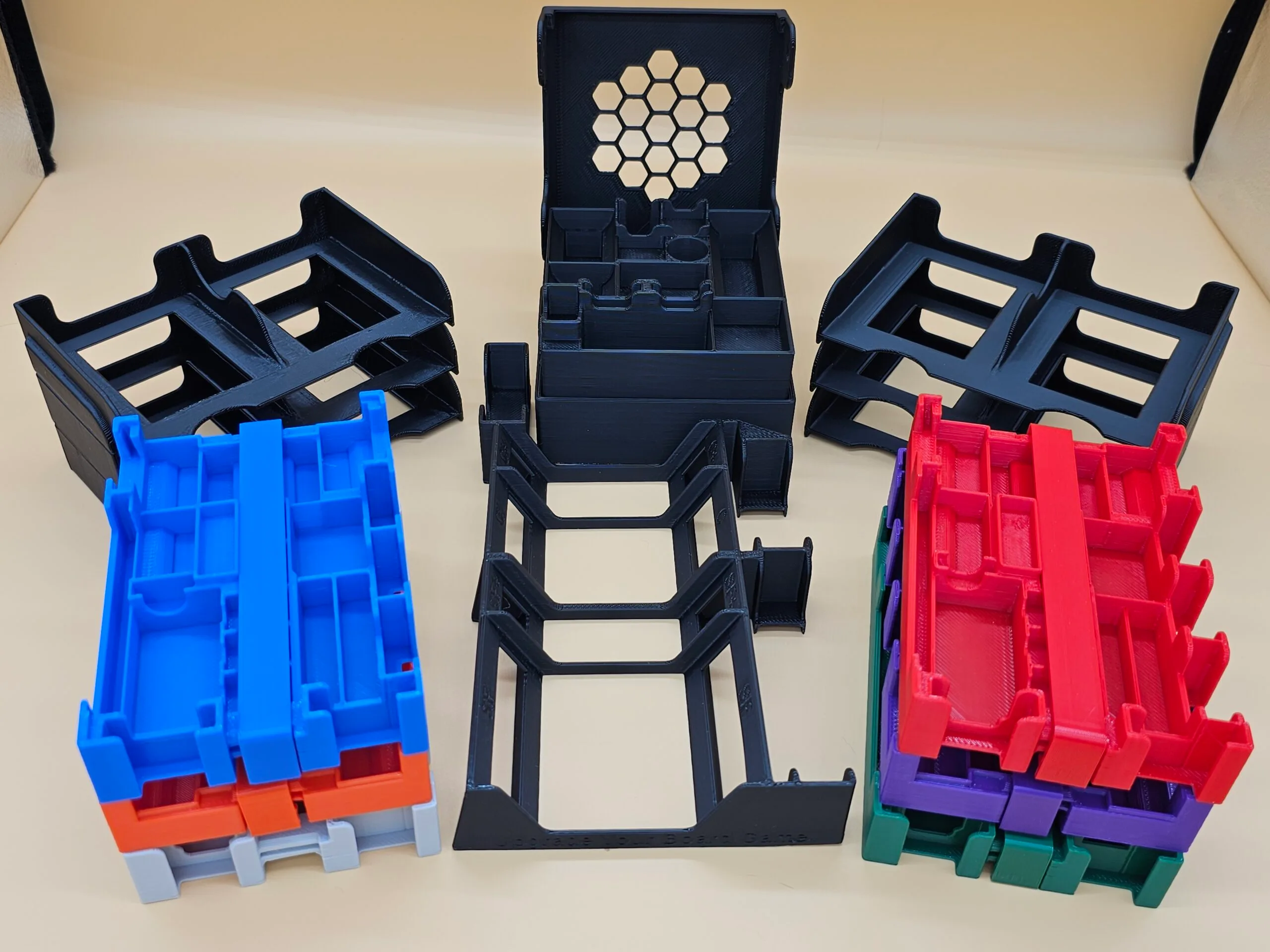 New Organizer for Catan 6e, Cities & Knights, Seafarers, + 6 Player Extensions with Player Trays - Fit 6 Boxes into One - Image 4